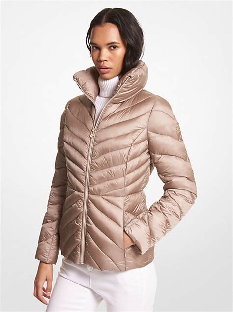 michael kors short packable puffer jacket|michael kors puffer jacket ladies.